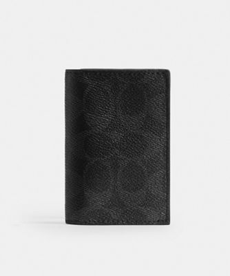 ＜COACH＞バイフォルド　カード　ケース　シグネチャー　コーテッド　キャンバス